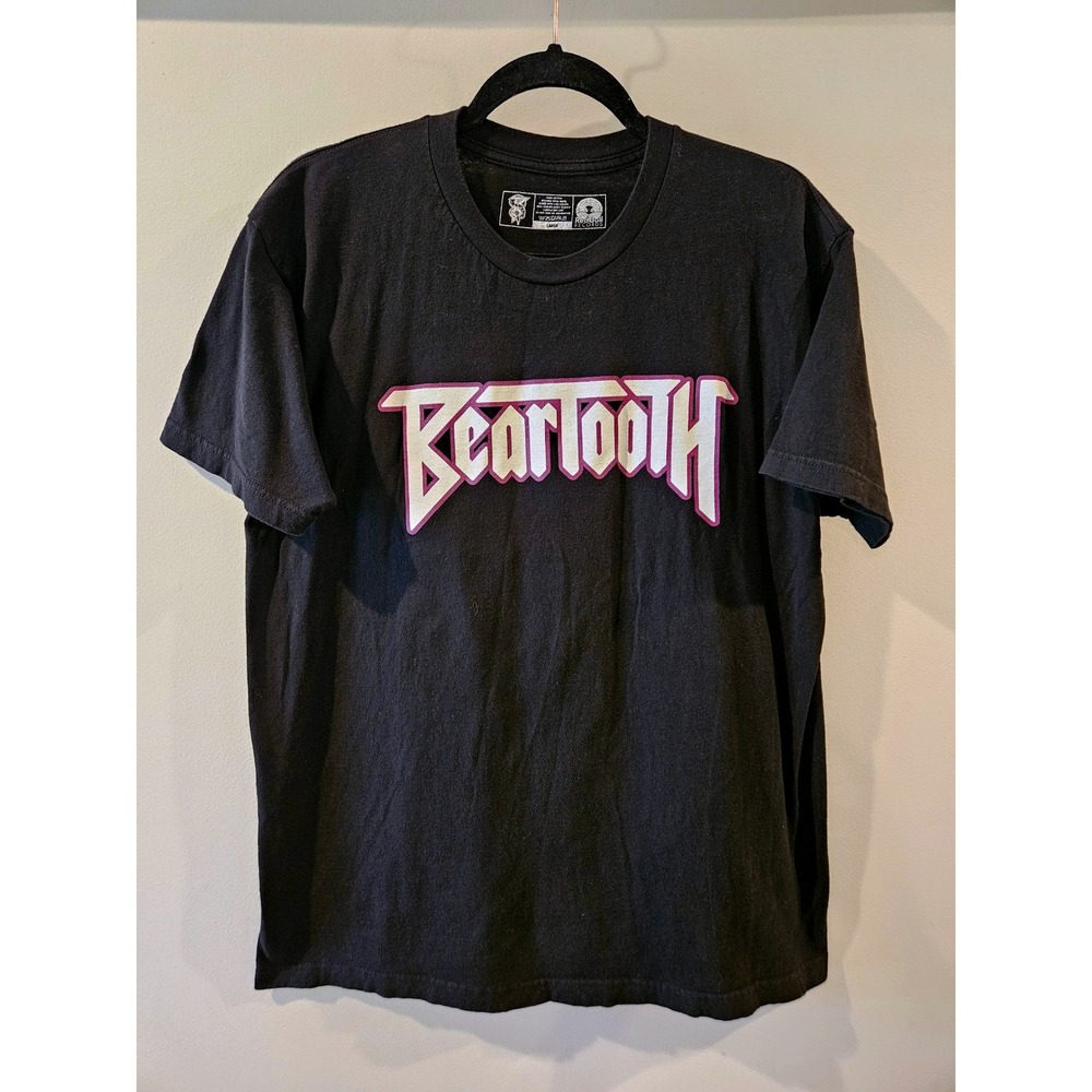 Beartooth Band T-Shirt Black Graphic Snake Logo Red Bull Records Large
